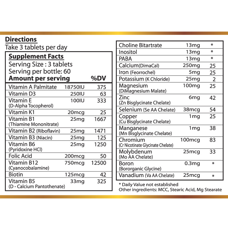 KAZ Multi Vitamin & Mineral