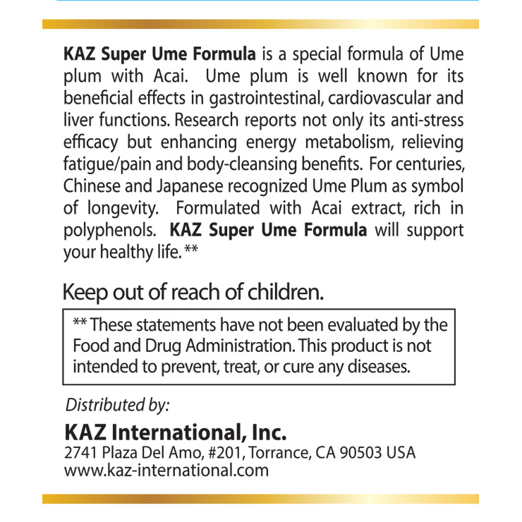 Super Ume Formula