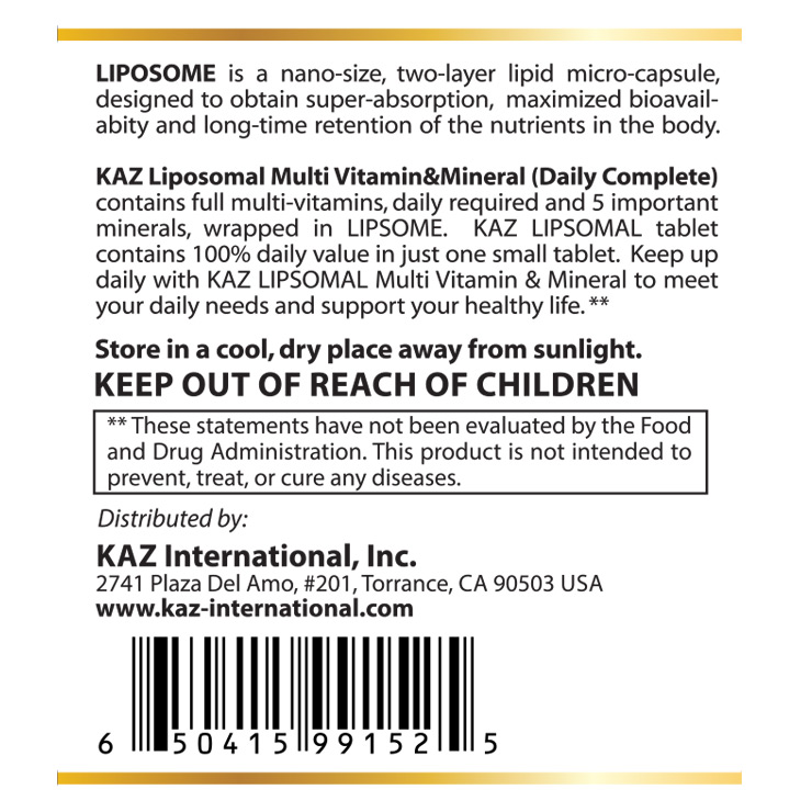 Liposomal Multi Vitamin & Mineral